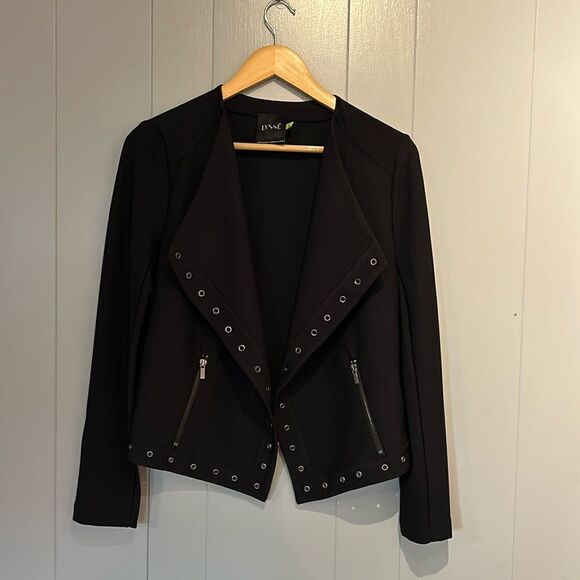 Lysse Black Studded Open Blazer Size Small - Picture 1 of 2
